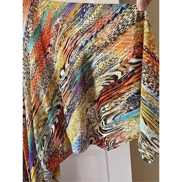 New GlGIO Kimono rainbow leopard print striped pattern with bat sleeves - Picture 14 of 14